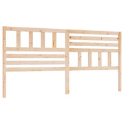 Testiera | Testata per Letto 206x4x100 cm in Legno Massello di Pino