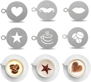 Decorazioni per Latte Art - Stencil per Caffè - Decorazione per Torta e Caffè