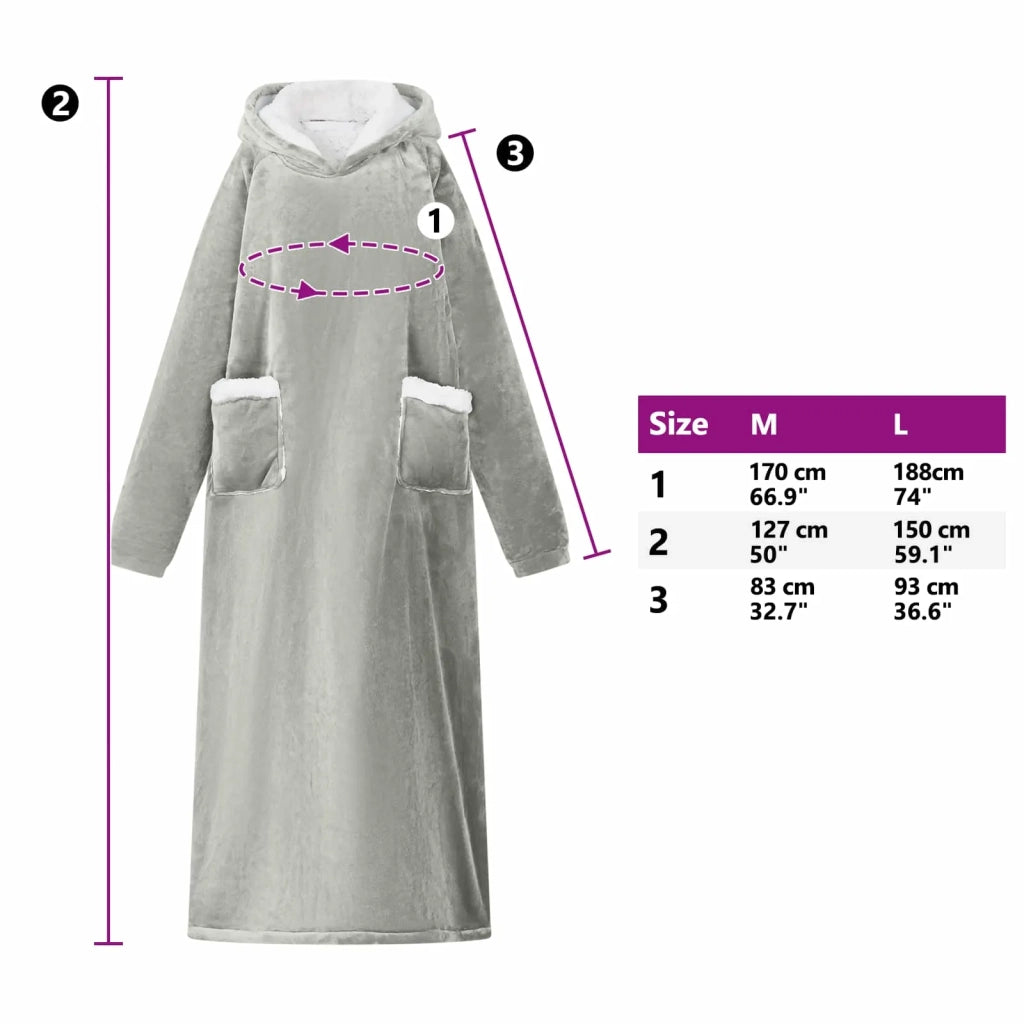 Felpa coperta Grigio M Pile e Flanella CFW5899165