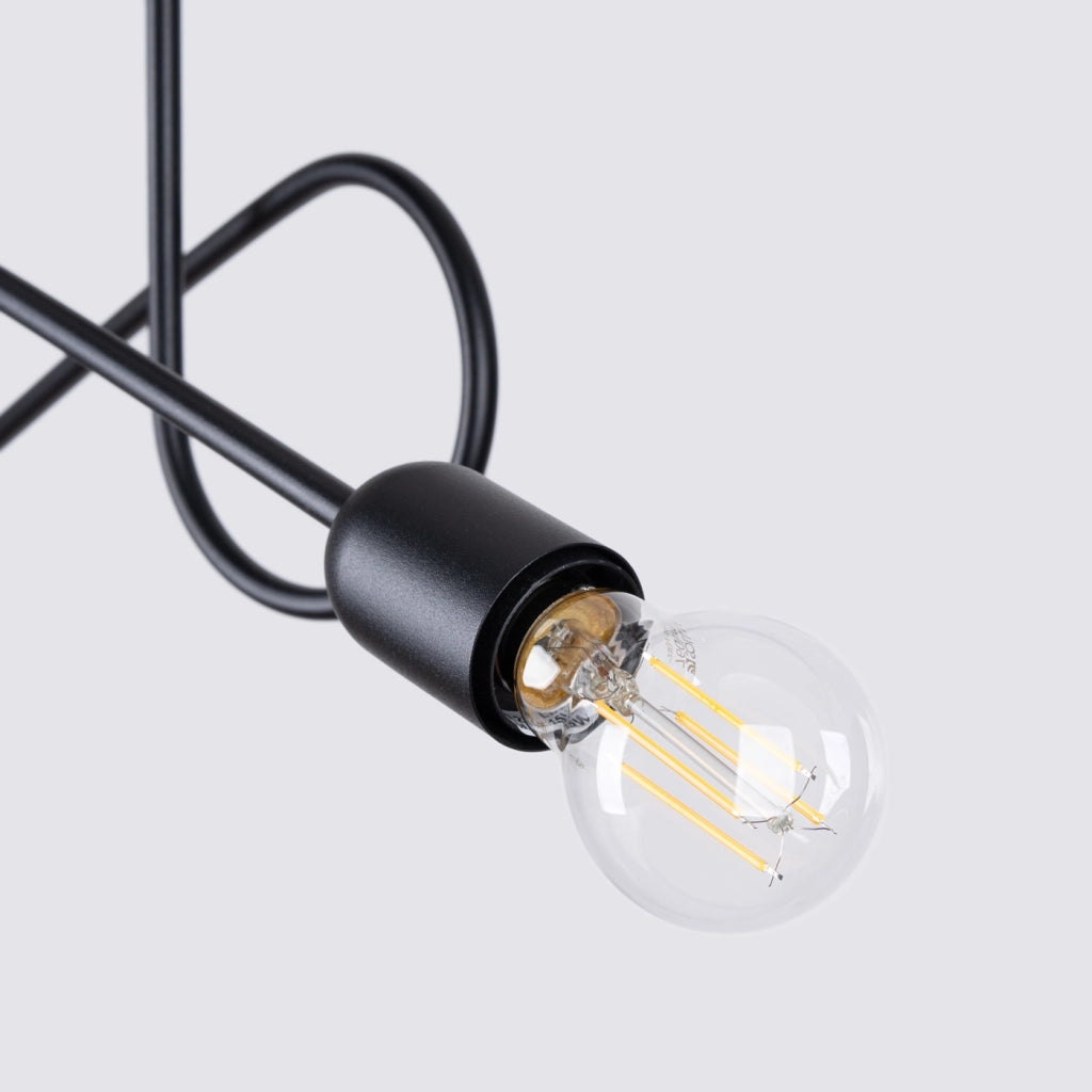 Lampadario LOOP 2 nero