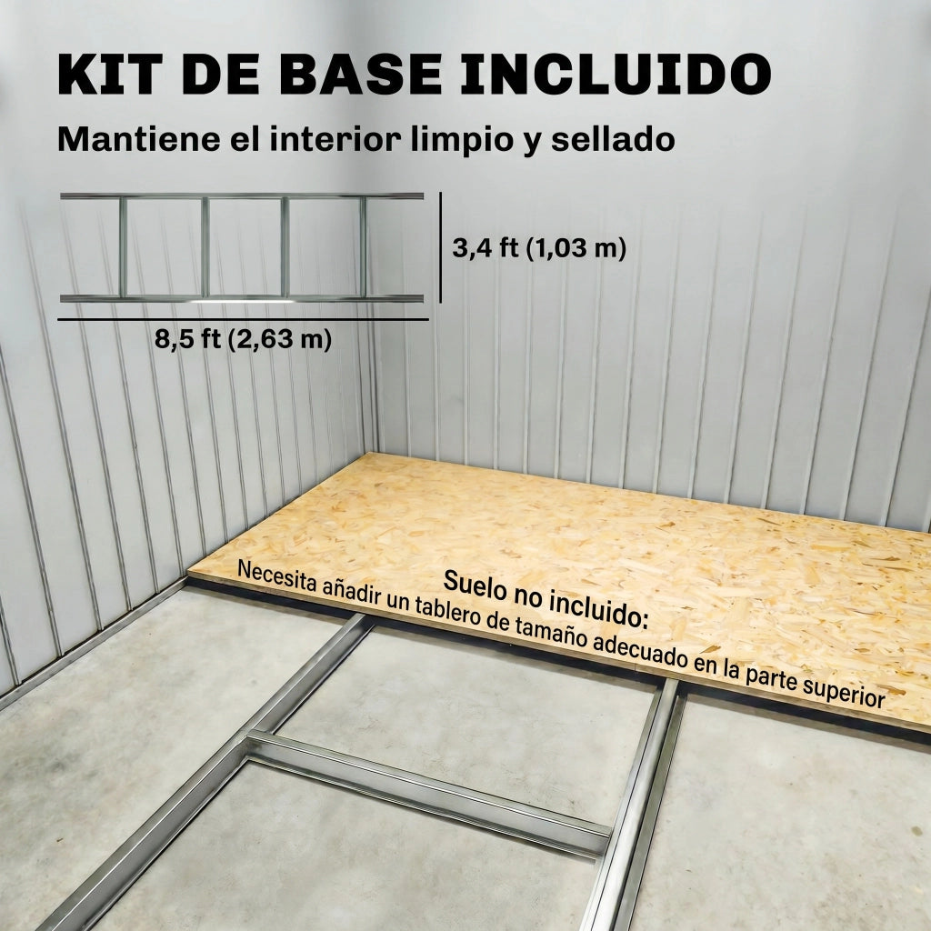 Casetta da Giardino ¨C Minimal ¨C Grigio Scuro 277x195x192 cm