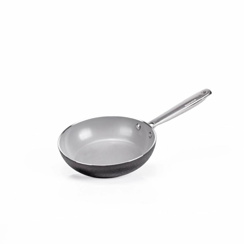 Moneta 0005390124 Armonia Padella 24 cm Alluminio Forgiato Rivestimento Antiaderente Finegres Senza PTFE PFAS PFOA Nichel Induzione colore Nero
