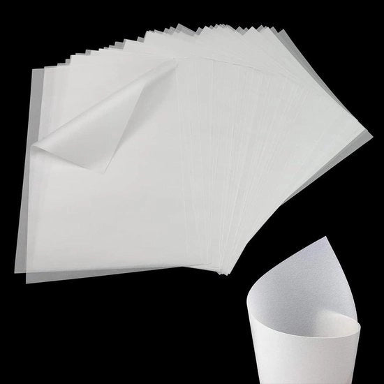 Pergamena Plus - Carta trasparente 53 g/m² A4 - 100 fogli - Pergamena - Adatto per stampanti e progetti artistici