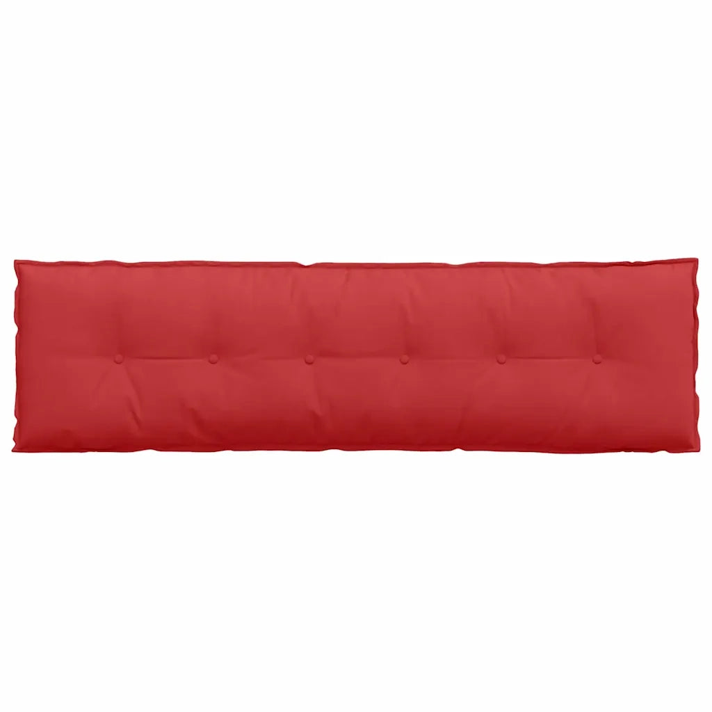 Cuscino per Schiena | Cuscino dorsale Rosso 180 x 19 x 50 cm Tessuto