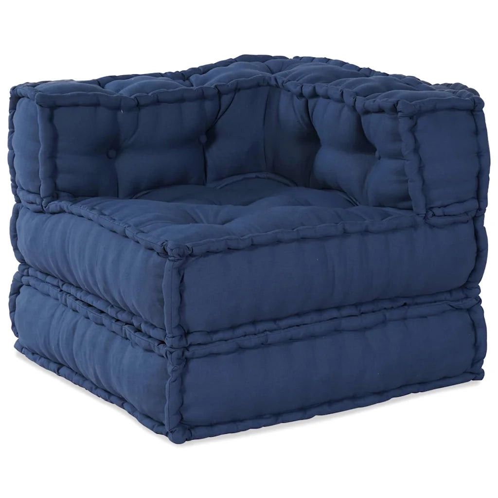 Unità di Divano Modulare 2 pcs Indaco 140 x 70 x 56 cm Tessuto 3315086