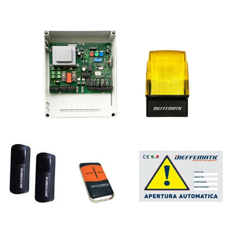 KIT START PER CANCELLO DUE BATTENTE 2 MOTORI 230V 220V SCHEDA COMANDO ACCESSORI