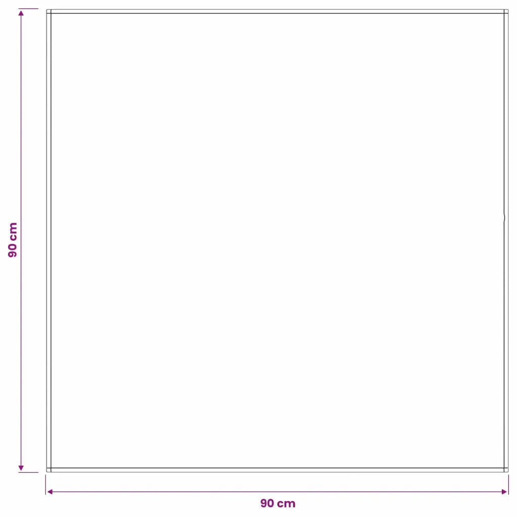 Tovaglia da Tavolo Quadrato Grigio Scuro 90 x 90 cm Poliestere 42039813