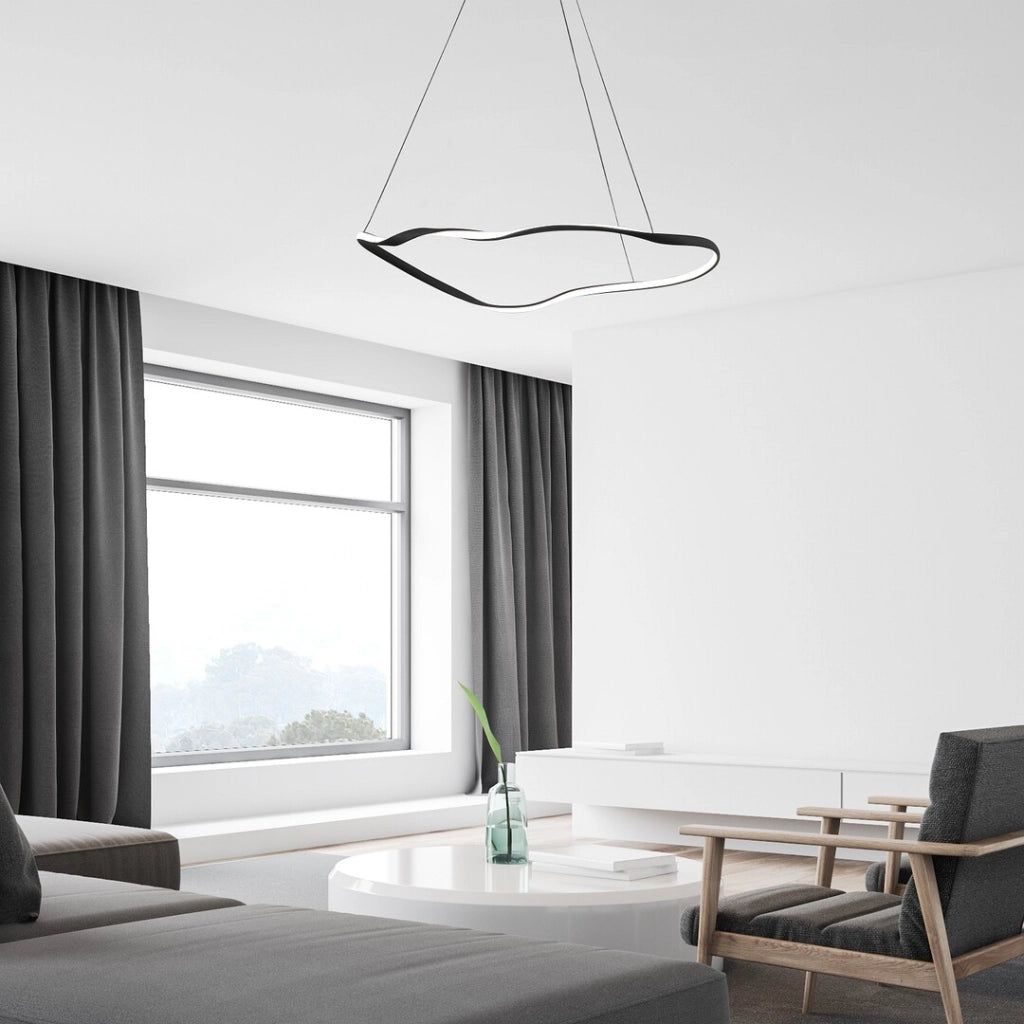 Lampada a sospensione Rabalux Mirossi LED 40W Ø81 nera