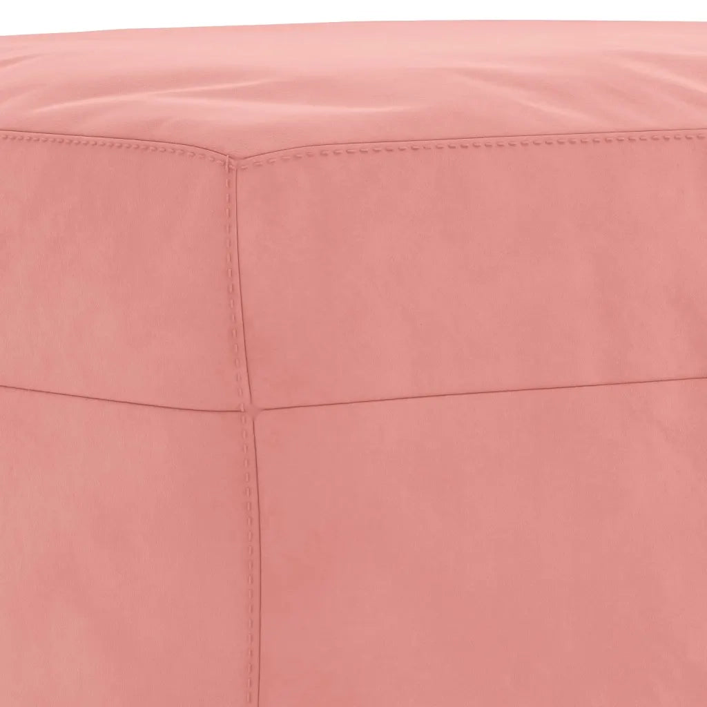 Panca Rosa 70x35x41 cm in Velluto 349400