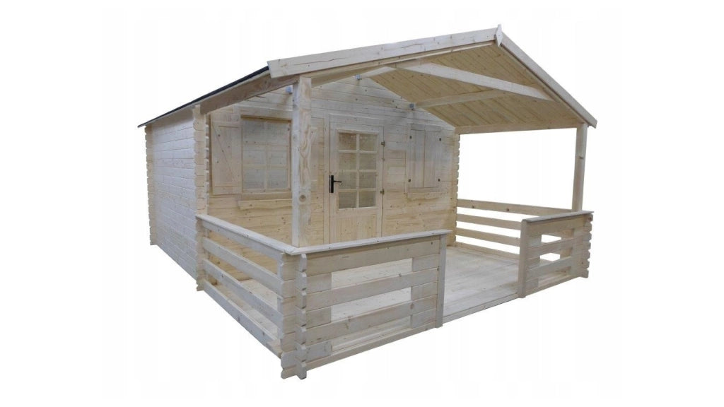 Veranda - 8 m2 - 4m x 2m - colore: naturale - DOM18 - ALTANKA