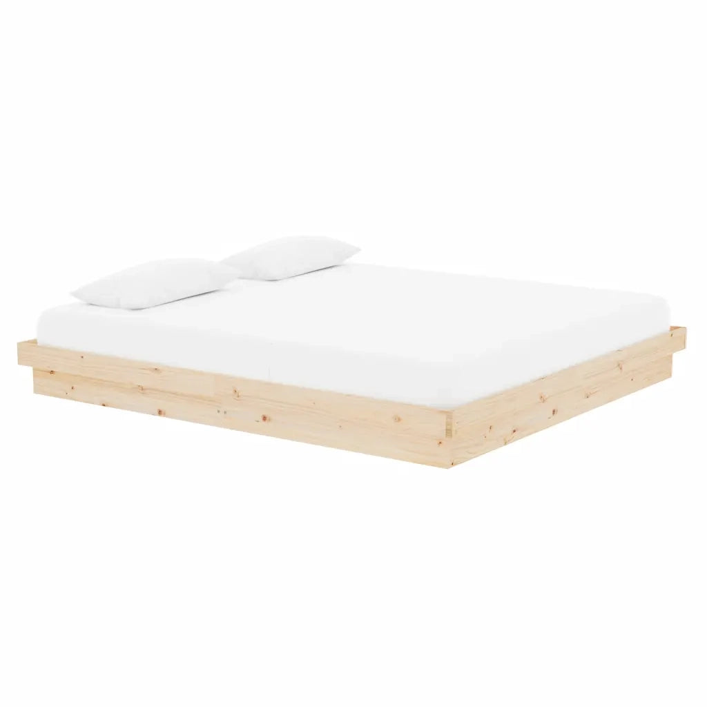 Letto matrimoniale | Letto per adulti | Giroletto in Legno Massello 180x200 cm Super King