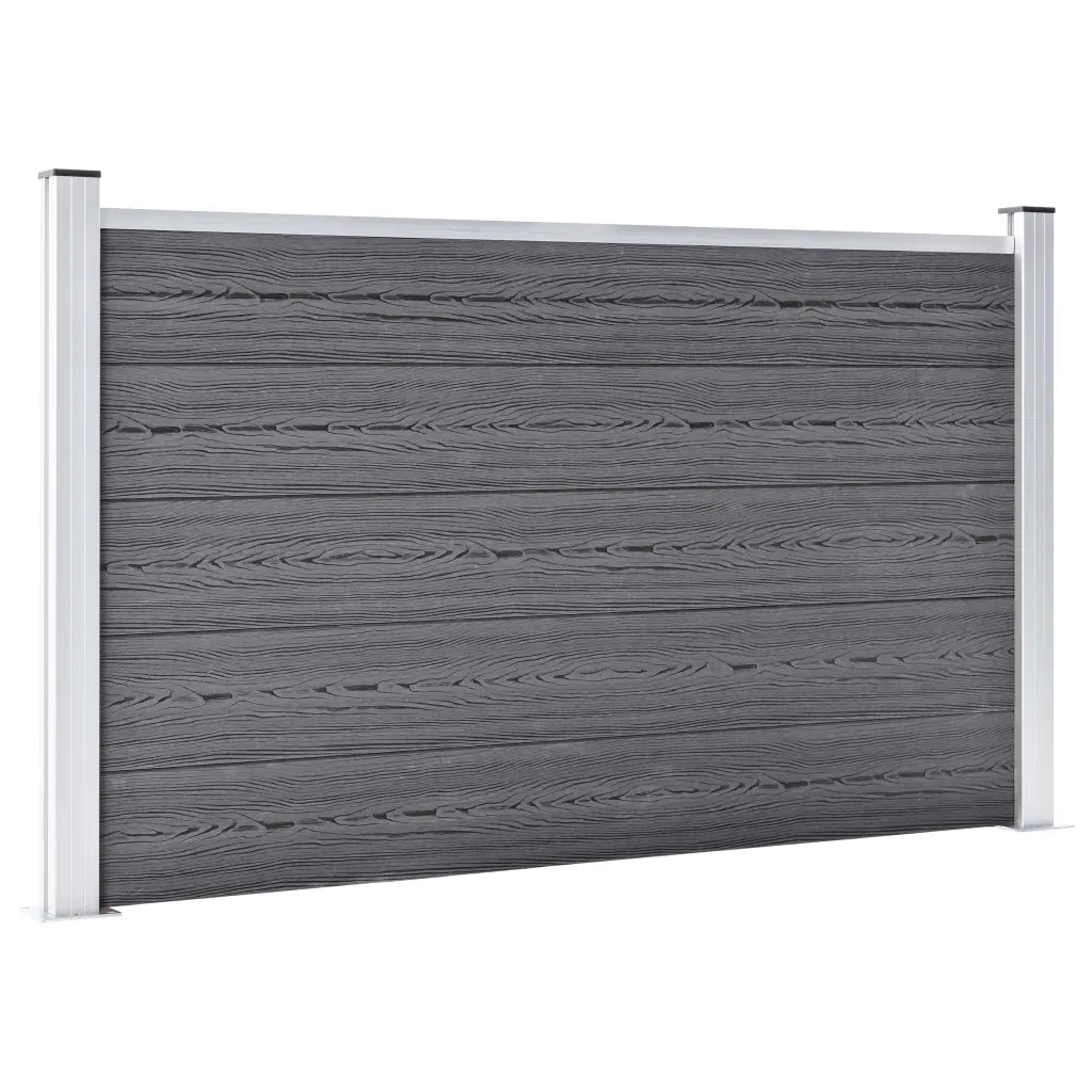 Recinzione da Giardino in WPC 526x106 cm Grigia cod mxl 23378