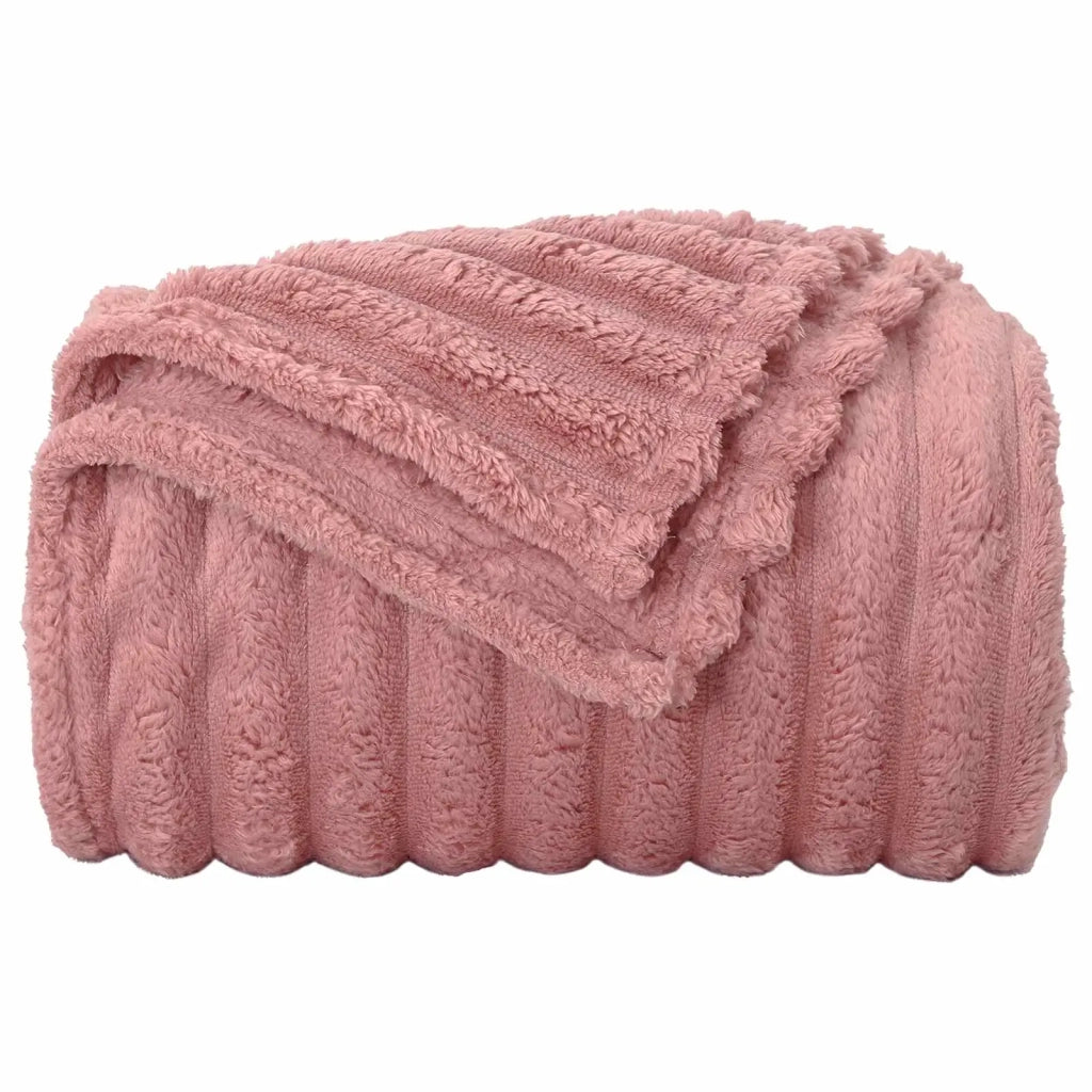 Coperte da Pile 6 pcs Rosa 270 x 240 cm Panno