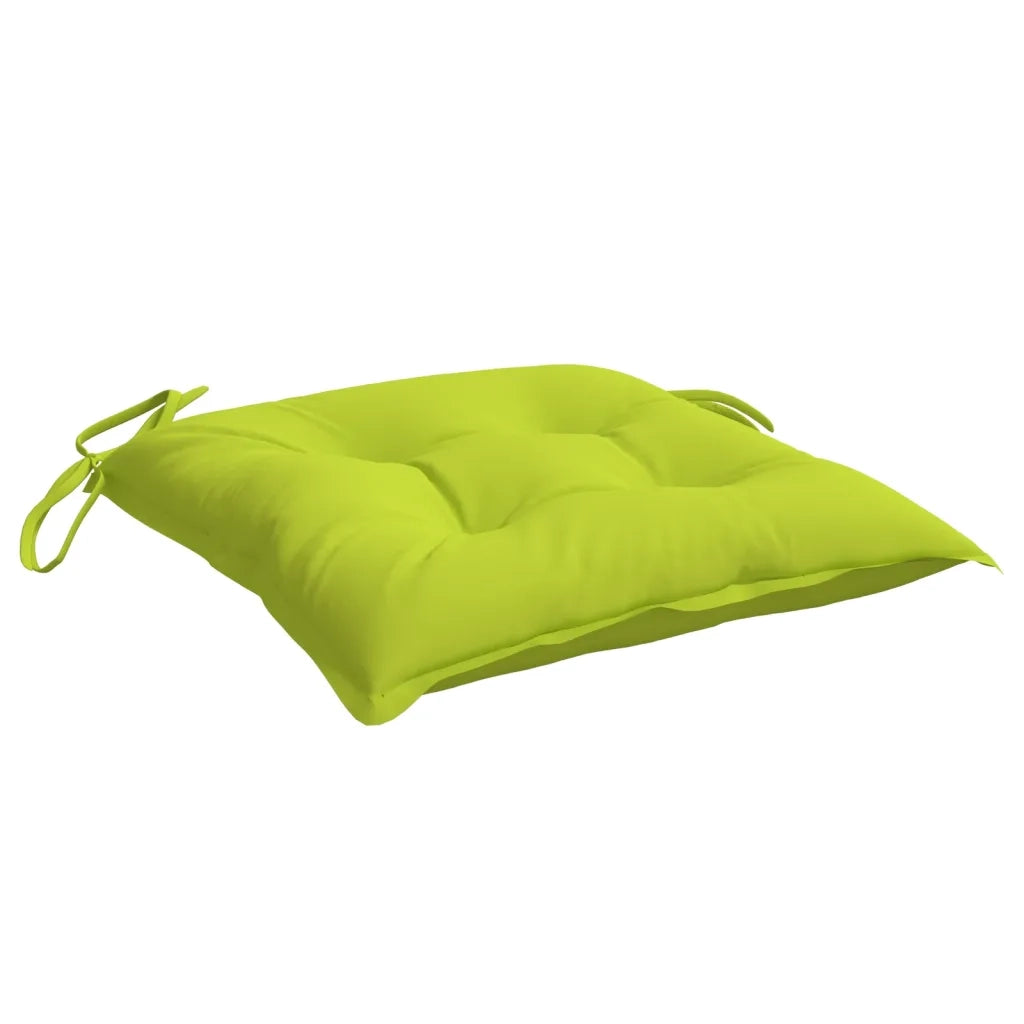 Cuscini per Sedia 2 pz Verde Intenso 40x40x7 cm Tessuto Oxford 314893