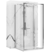 Cabina Doccia A Parete Rea Rapid Slide Chrome 160x90