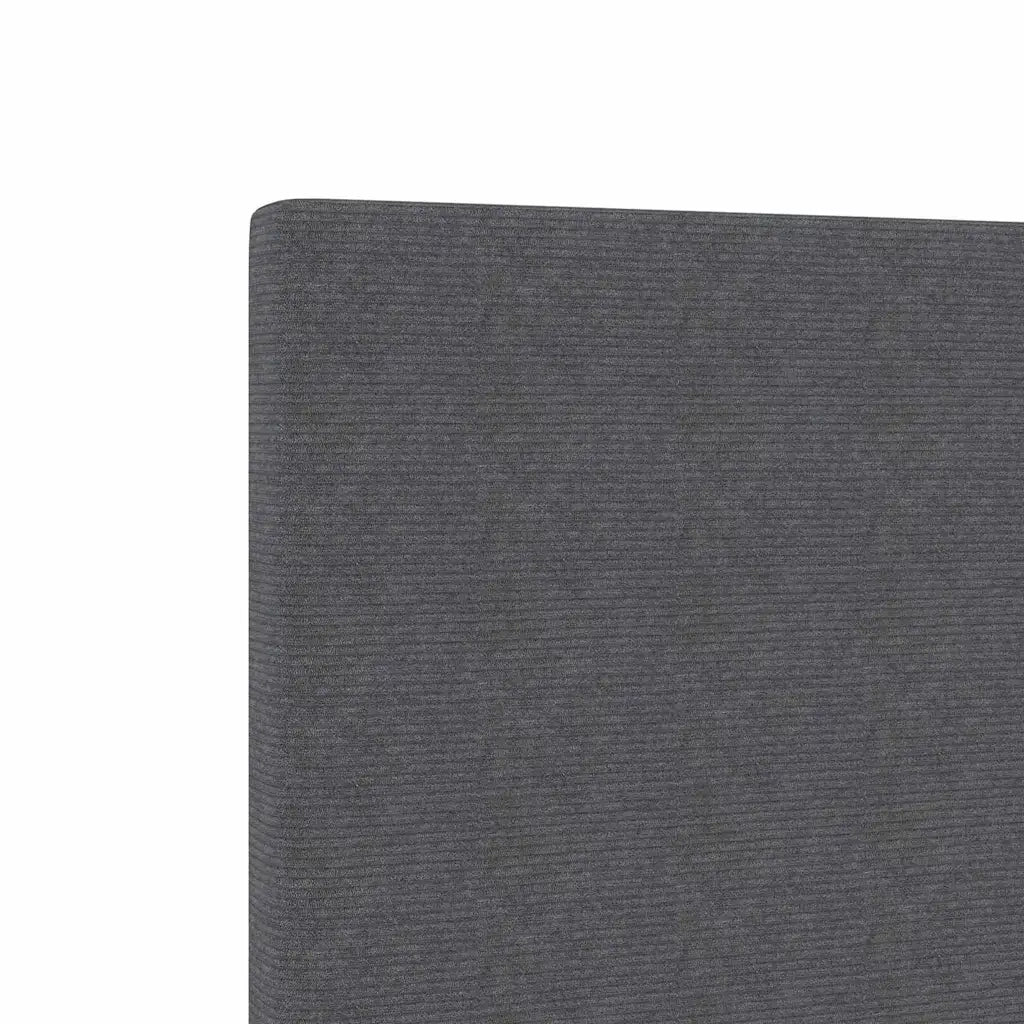 Testiera Grigio scuro 160 cm Tessuto in Cords 3337729
