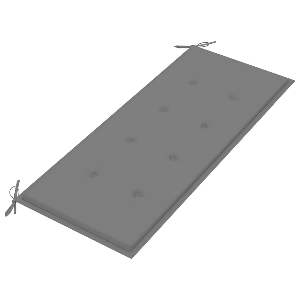 Panca da Giardino con Cuscino 120 cm in Bambù 3063877