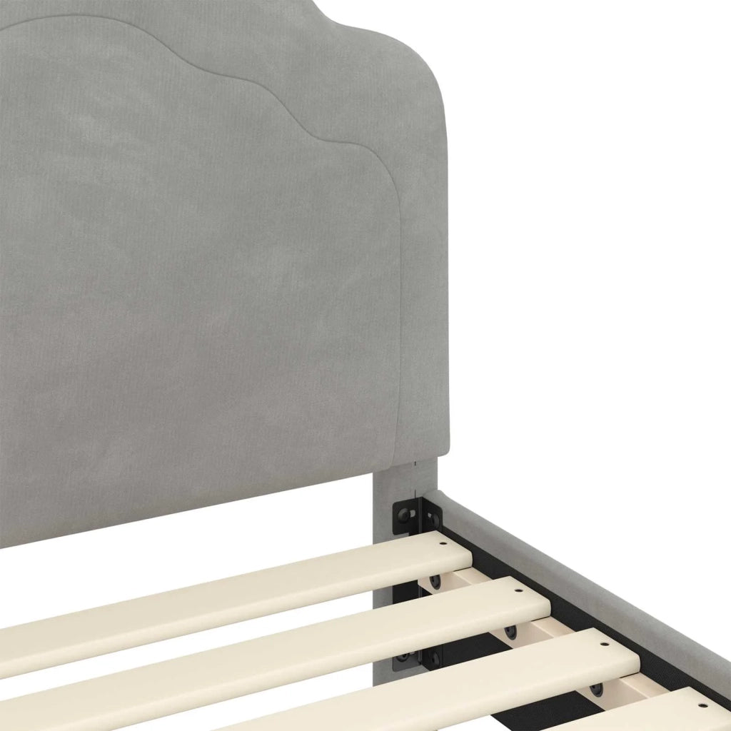 Struttura letto bambini con testata Grigio chiaro 80 x 200 cm 42010943