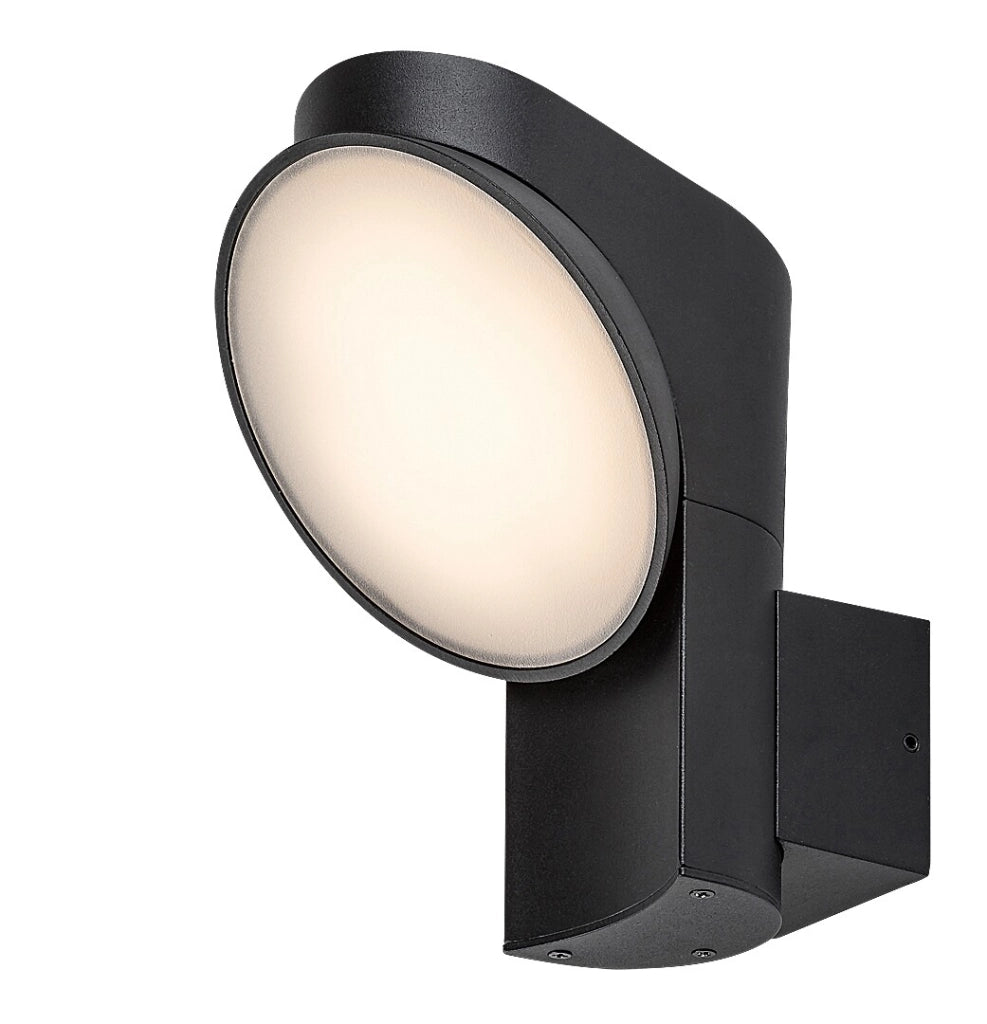 Applique esterna nera orientabile LED 12W 3000K IP54