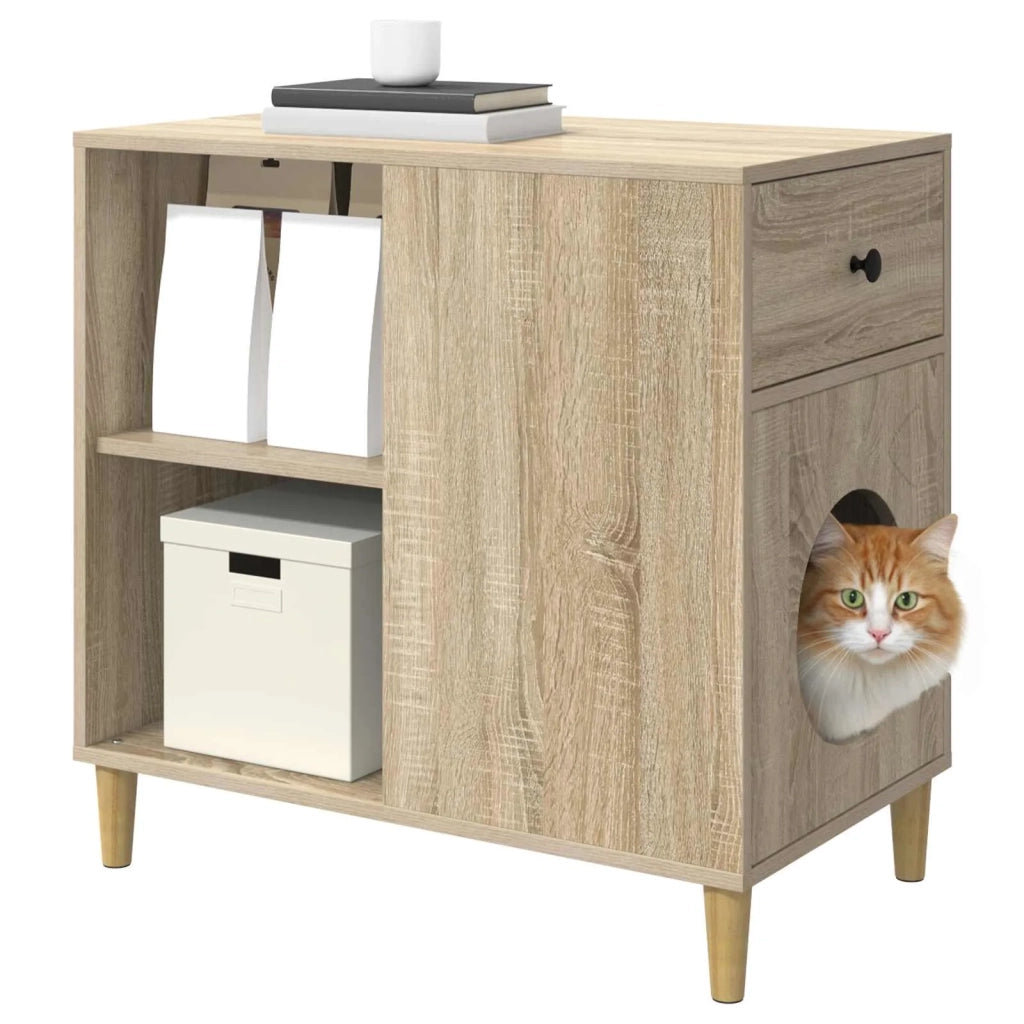 Casa per Gatti Sonoma 72 x 42.5 x 70 cm Legno multistrato CFW2174170