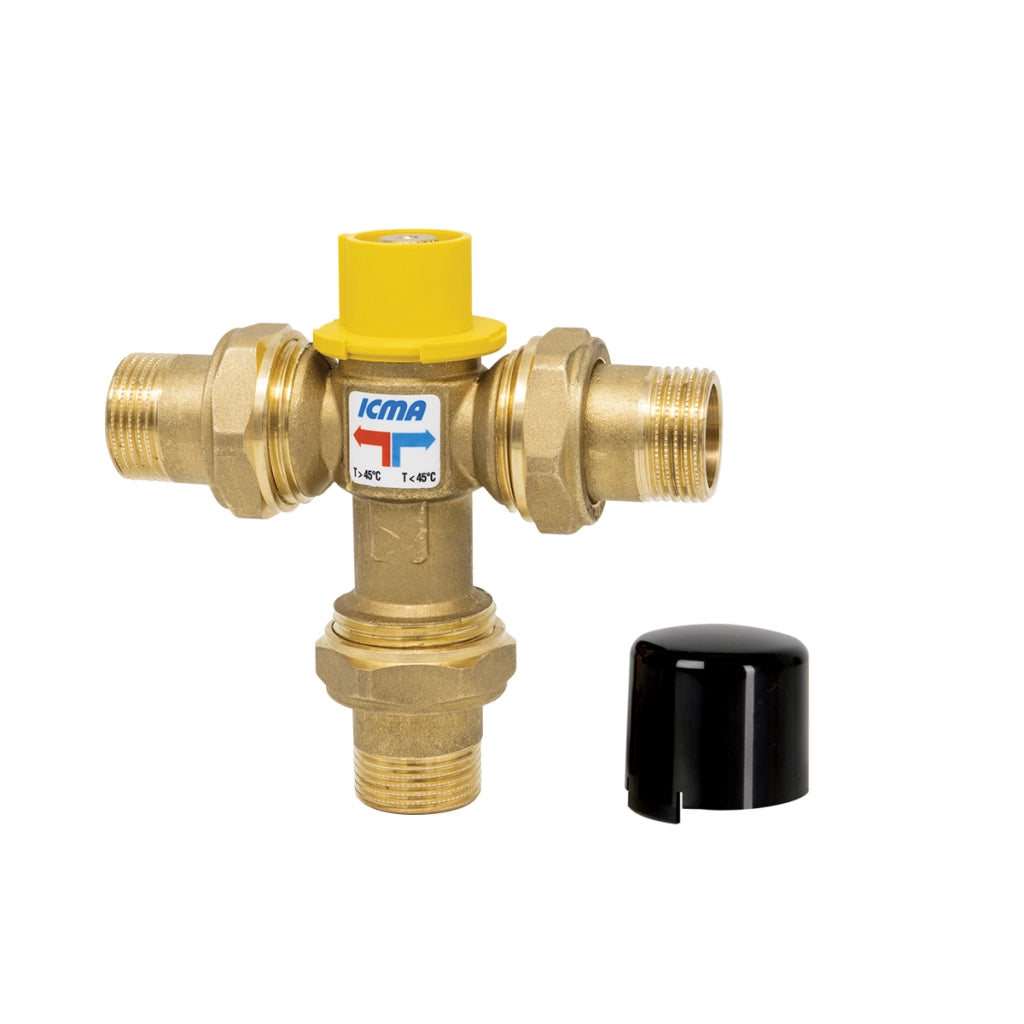 Deviatore termostatico per impianti solari 3/4"