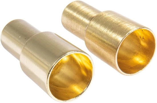 Supporto per candele a stantuffo in oro, 2,2/1,8x5cm – SB-Btl. 2 pezzi