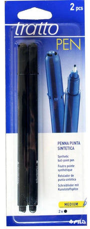 PENNA TRATTO PEN 2PZ NERA