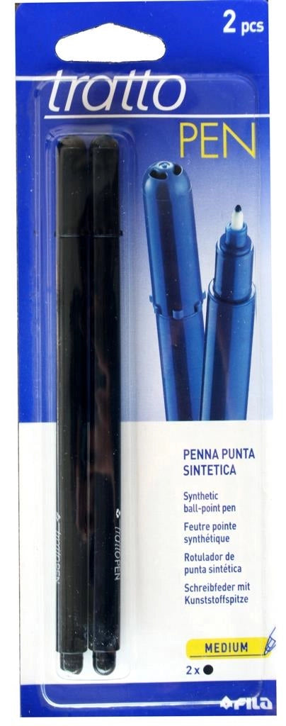PENNA TRATTO PEN 2PZ NERA