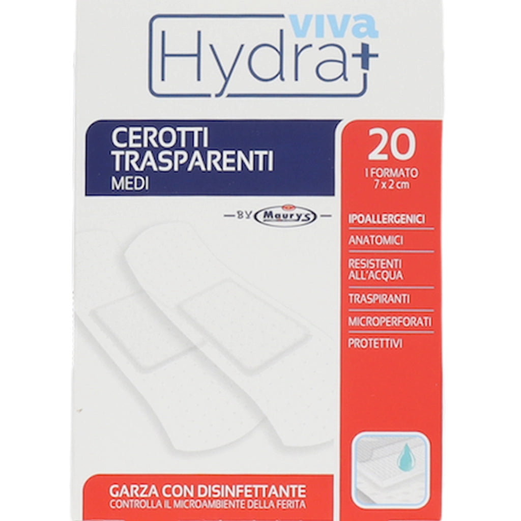 HYDRA VIVA+ CEROTTI TRASPARENTI IN CONFEZIONE DA 20 PZ