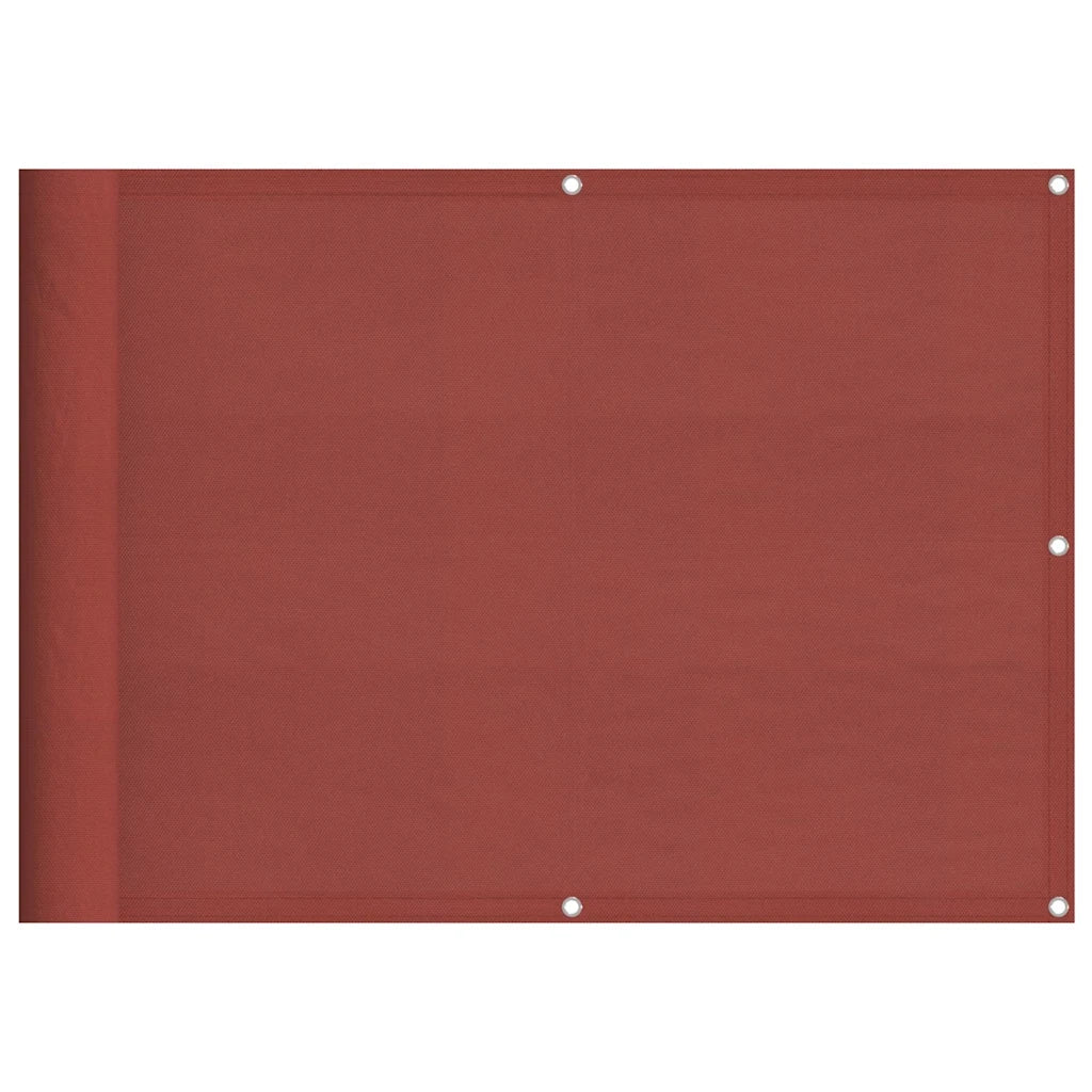 Paravento da Balcone-Pannello per balcone Terracotta 75x800cm 100% Poliestere Oxford