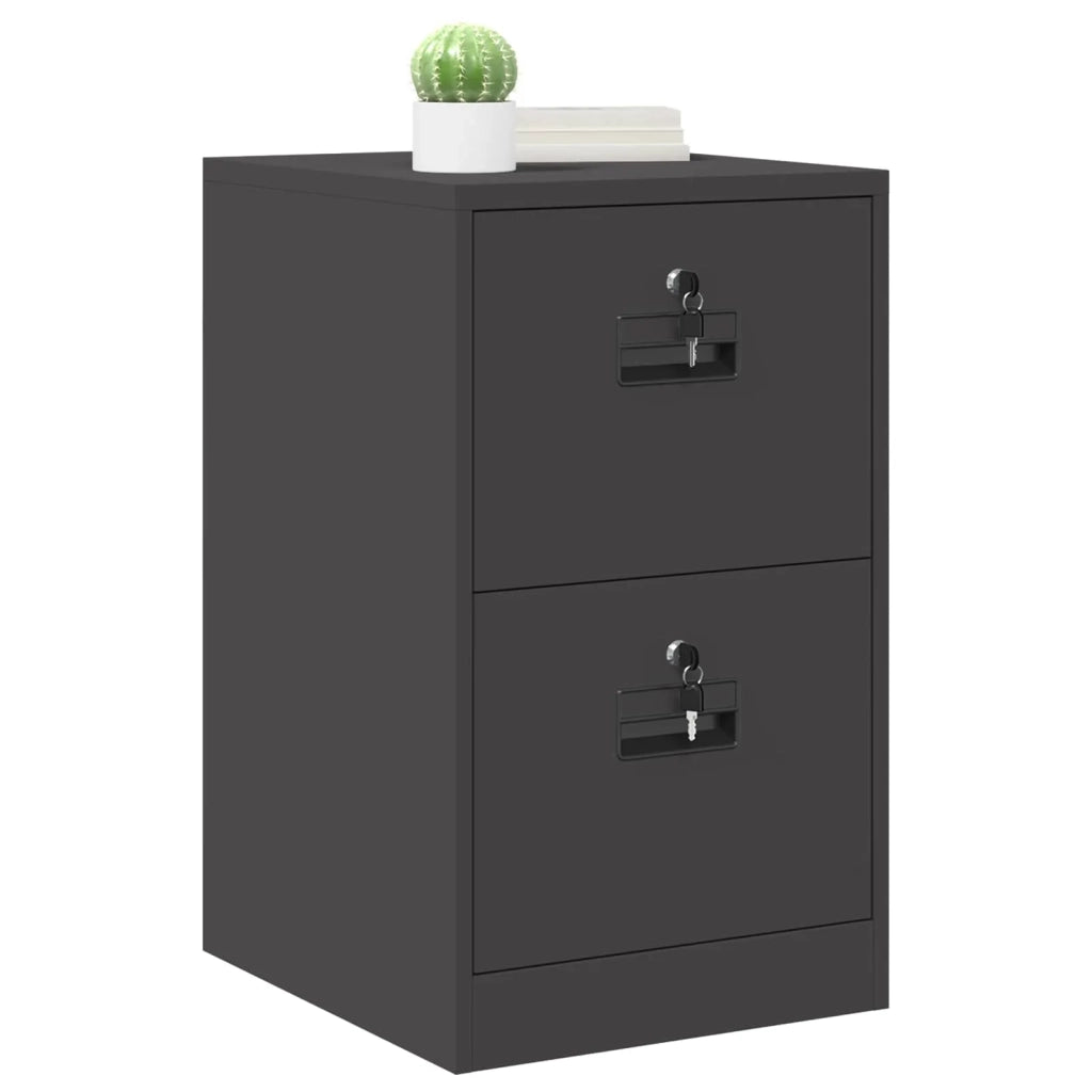 Armadio per File con cassetto Geometrico Nero 44 x 50 x 74,5 cm CFW7768936