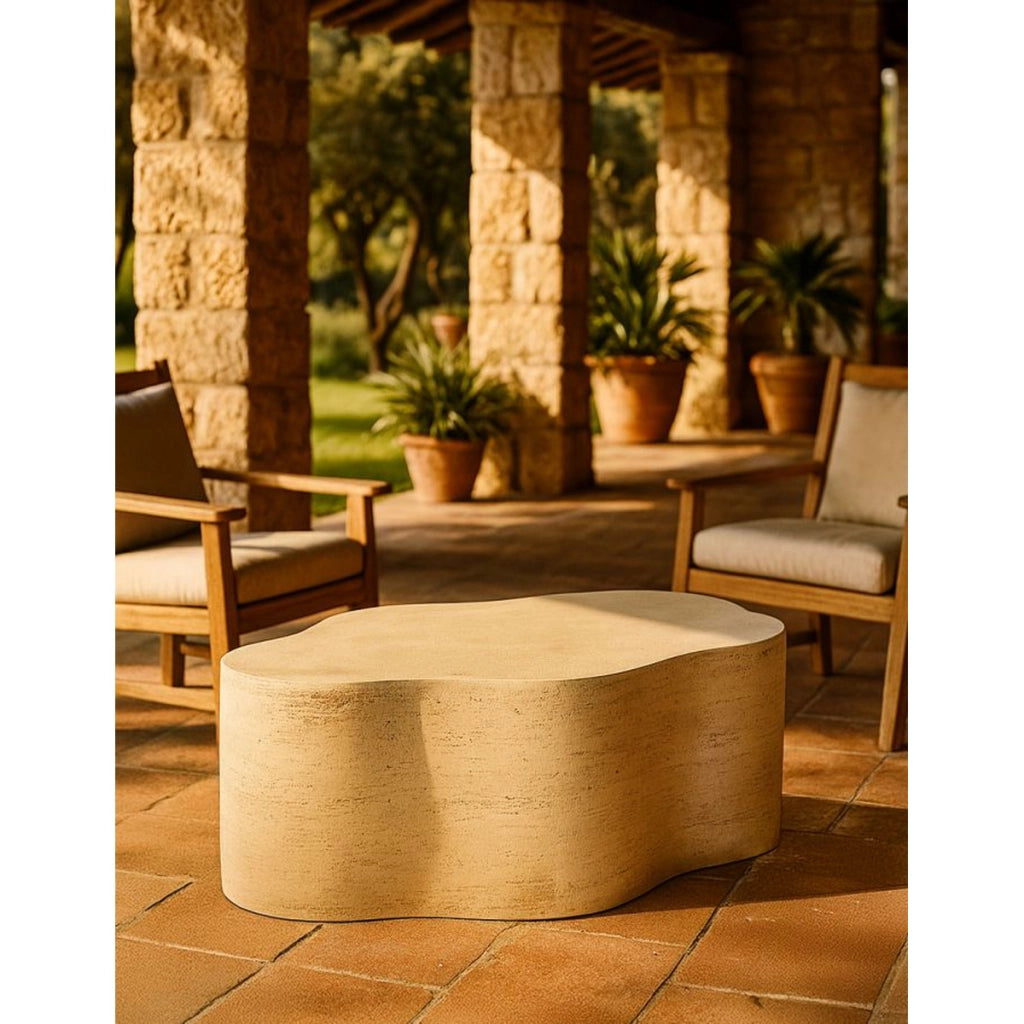 Tavolino VKH1068, Beige, MgO, 92,5x54,8x40 cm