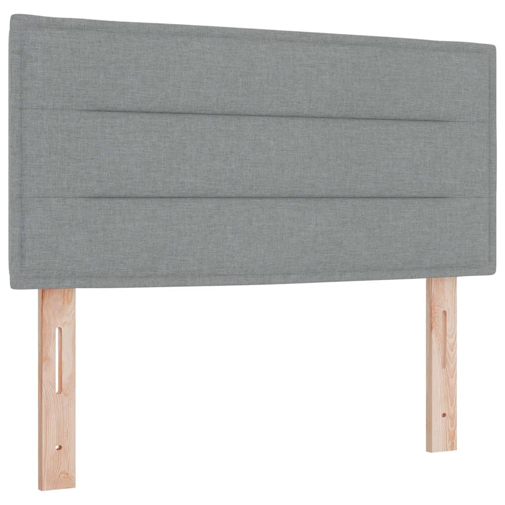 Letto a molle con materasso Grigio chiaro 200 x 80 cm Tessuto 3341195
