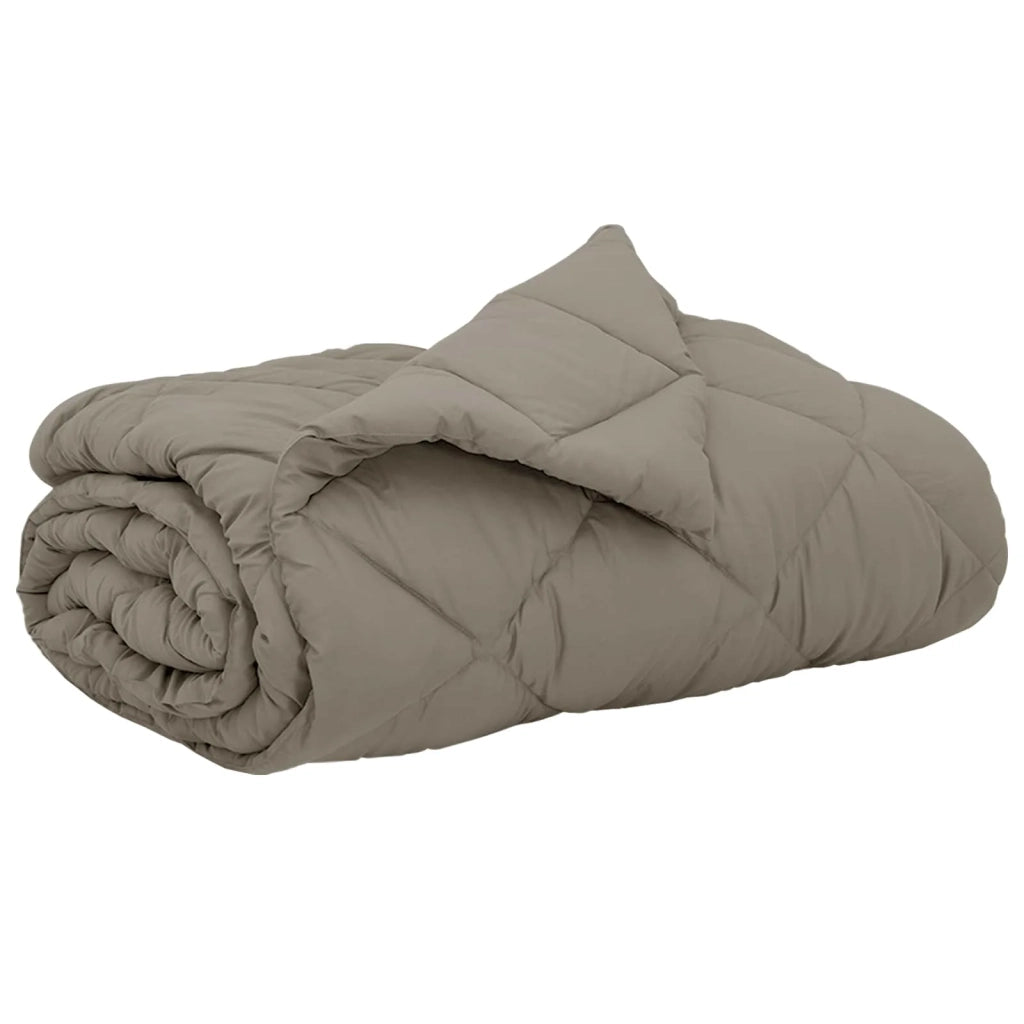 Piumone | Duvet Estivo Grigio chiaro 200 x 200 cm Microfibra