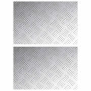 Gradini per Scale 2 pz | Tappetini per scale autoadesivi Argento 60 x 40 cm Alluminio