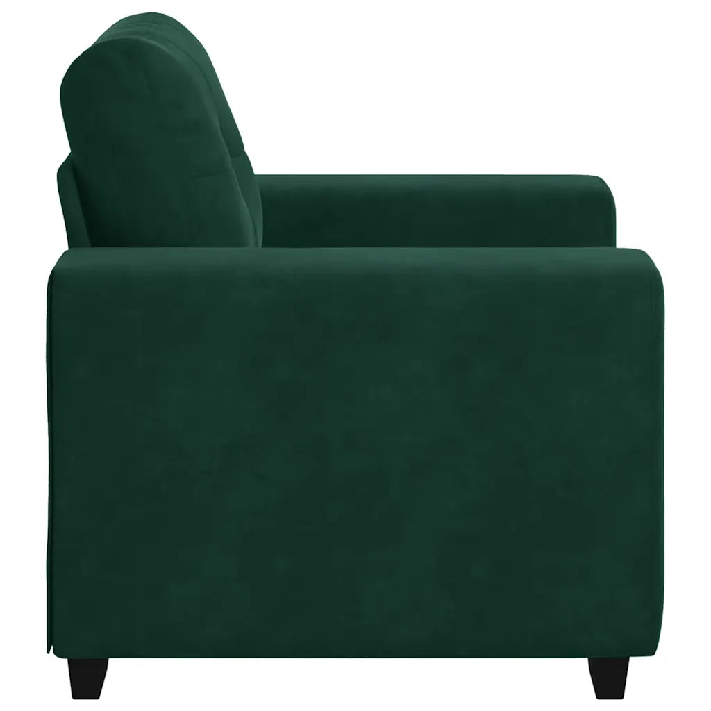 Divano Sedia Verde Scuro 100x78x80 cm Velluto 4105100