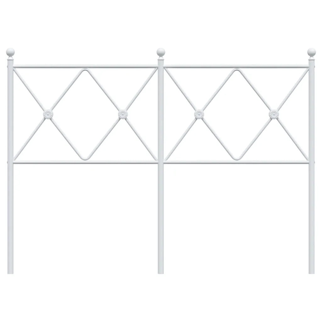 Testiera di Ricambio in Metallo Bianco 120 cm 376582