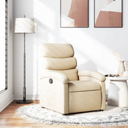 Poltrona reclinabile in Tessuto Crema 3205808
