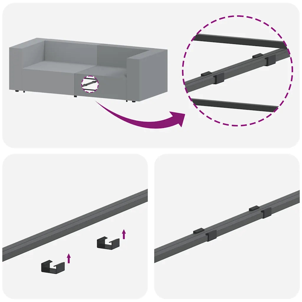 Modulo Terminale Bracciolo Divano Modulare con Cuscini 100 cm CFW9528854