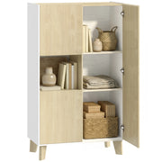 Credenza ¨C Minimal ¨C Bianco e Legno 120x40x90