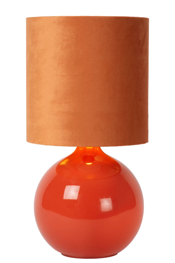 Lampada da tavolo Esterad arancio vetro E14 Lucide