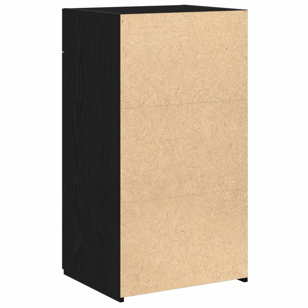 Credenza con cassetto Rovere Nero 50 x 42,5 x 93 cm 868761