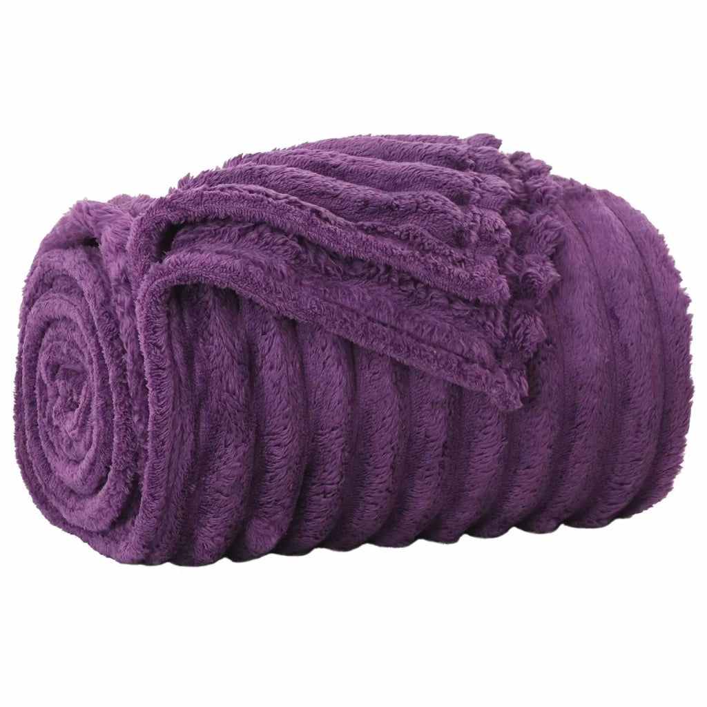Coperte da Pile 6 pcs Viola 240 x 220 cm Panno