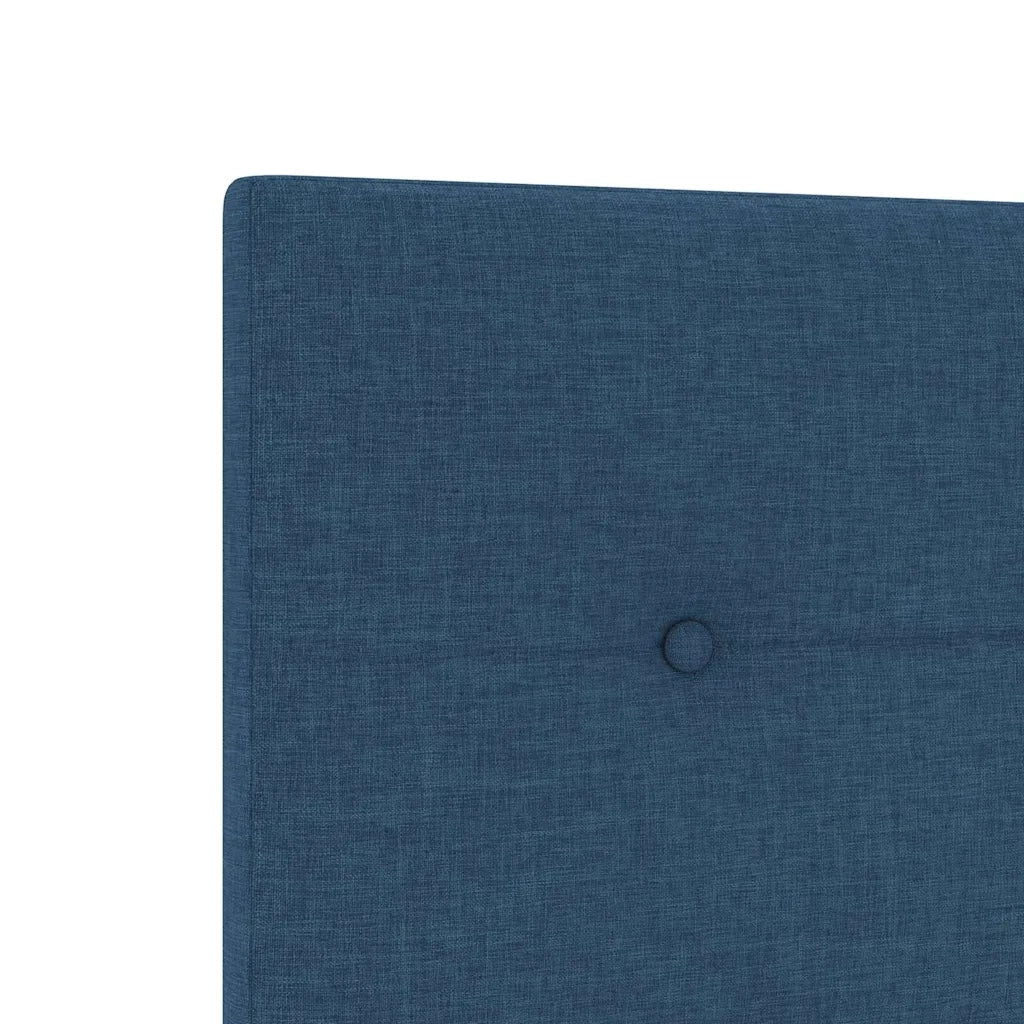 Letto matrimoniale | Letto per adulti | Struttura del letto con testiera Blu 140 x 200 cm Tessuto
