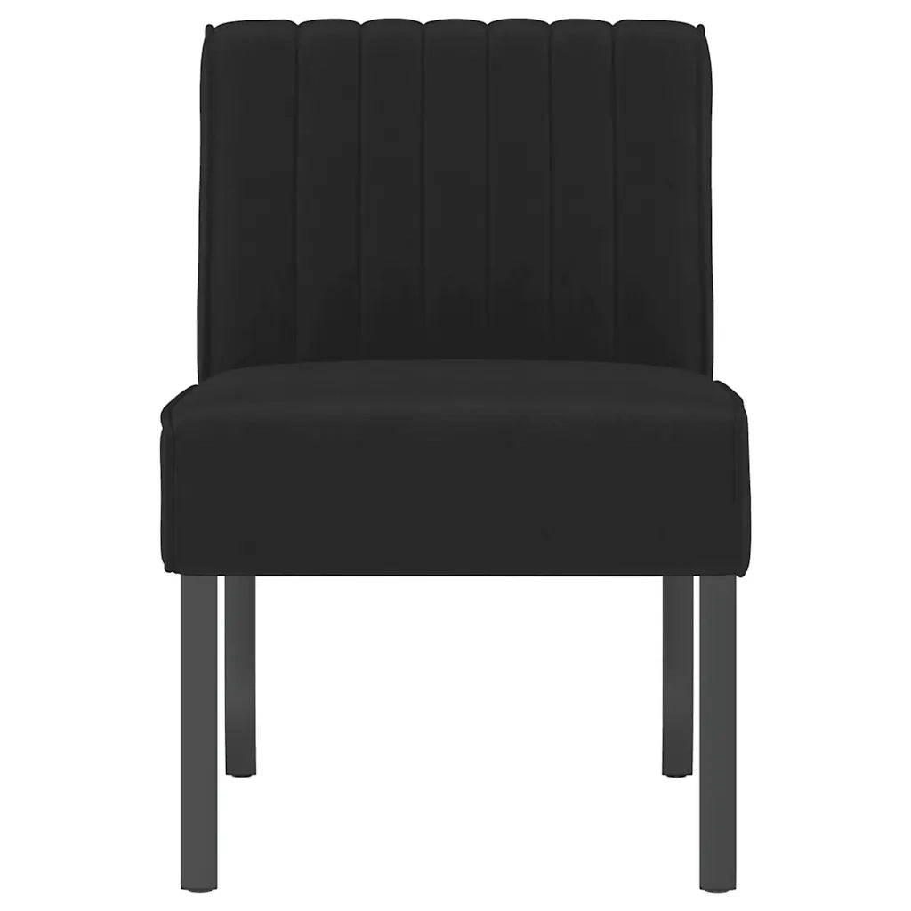 Sedia Pantofola Nera in Velluto 352454