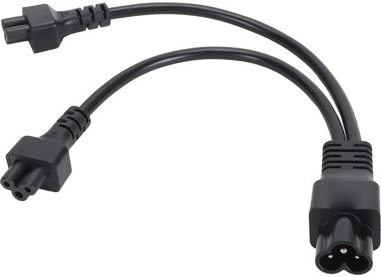 Adattatore Y per cavi IEC 320 C6 a doppio C5 femmina