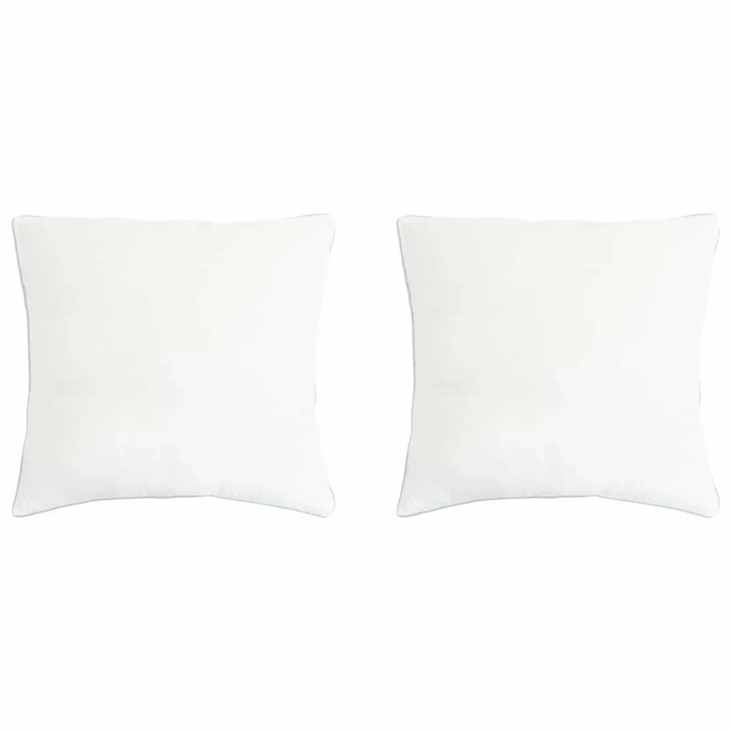 Cuscino 2 pcs Bianco 60 x 60 cm Fibra di bambù 42042034