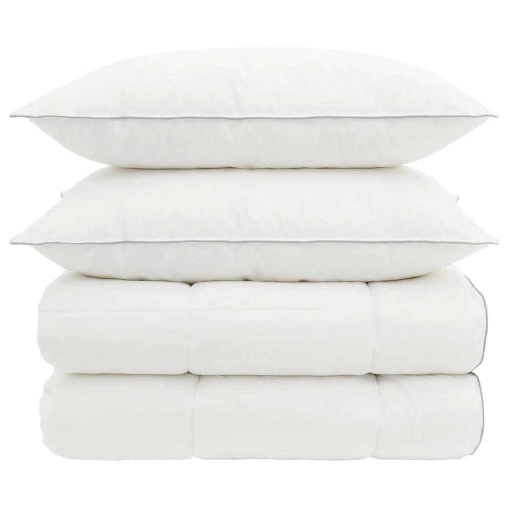 Set di piumone e cuscini 3 pcs 220x240 cm 4 stagioni Lana 3441595