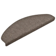 Tappetini per scale autoadesivi 30 pz 65x21x4 cm beige semicircolari grandi 3365664