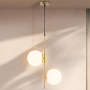 Lampadario a sospensione ¨C zephmum ¨C testa doppia regolabile, colore oro